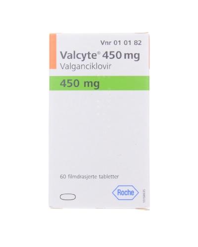 Valcyte Tablett Filmdrasjert 450 Mg 60 Stk Apotek 1