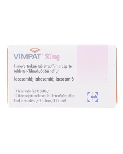 Vimpat Tablett Filmdrasjert 50 Mg 14 Stk Apotek 1