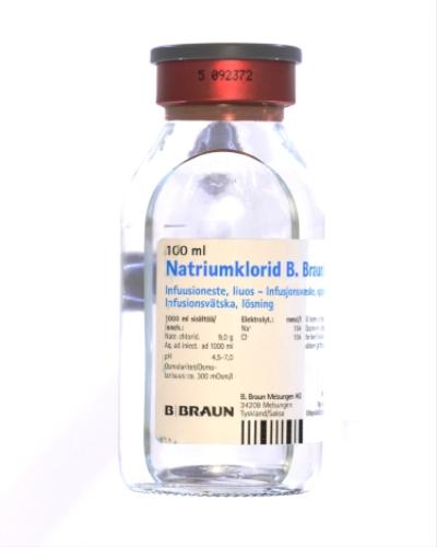 Natriumklorid B Braun Infusjonsvæske oppløsning 9 mg ml 20x100 ml