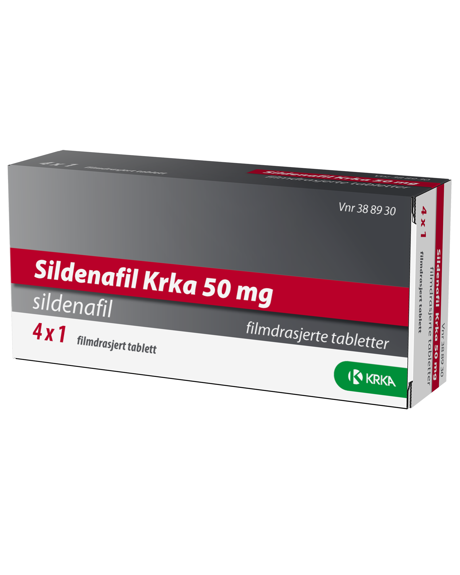 Sildenafil Krka 50 mg tabletter 4 stk - Apotek 1