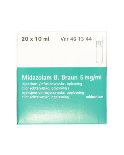 Midazolam B.Braun Injeksjons-/infusjonsvæske, Oppløsning Eller ...