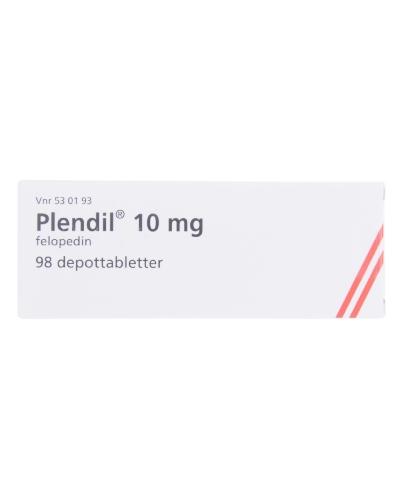 Plendil Orifarm 10 mg depottabletter 98 stk - Apotek 1