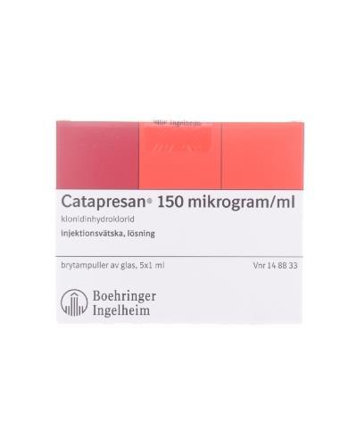 Catapresan øresund 150mcgml Injeksjon 5x1ml Apotek 1