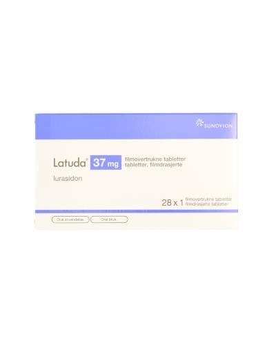 Latuda 37 mg filmdrasjerte tabletter endose 28 stk - Apotek 1