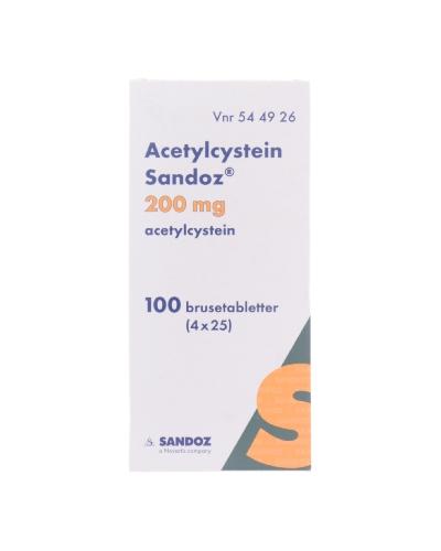 Acetylcystein Sandoz Mg Brusetabletter Stk Apotek