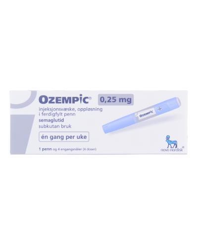 Ozempic 025 Mg Injeksjonsvæske Oppløsning I Ferdigfylt Penn 15 Ml