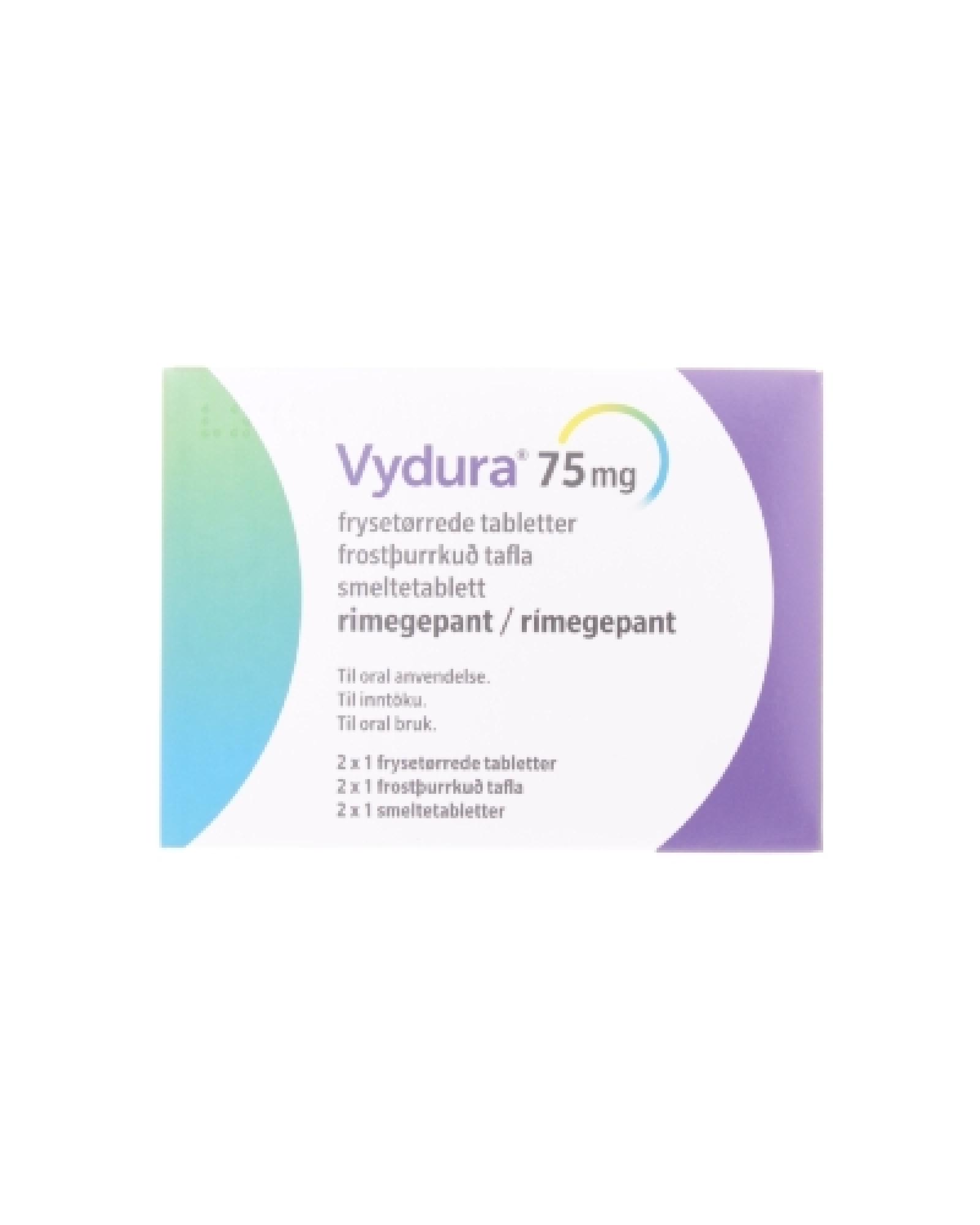 Vydura Smeltetab 75mg 2x1 Endos - Apotek 1