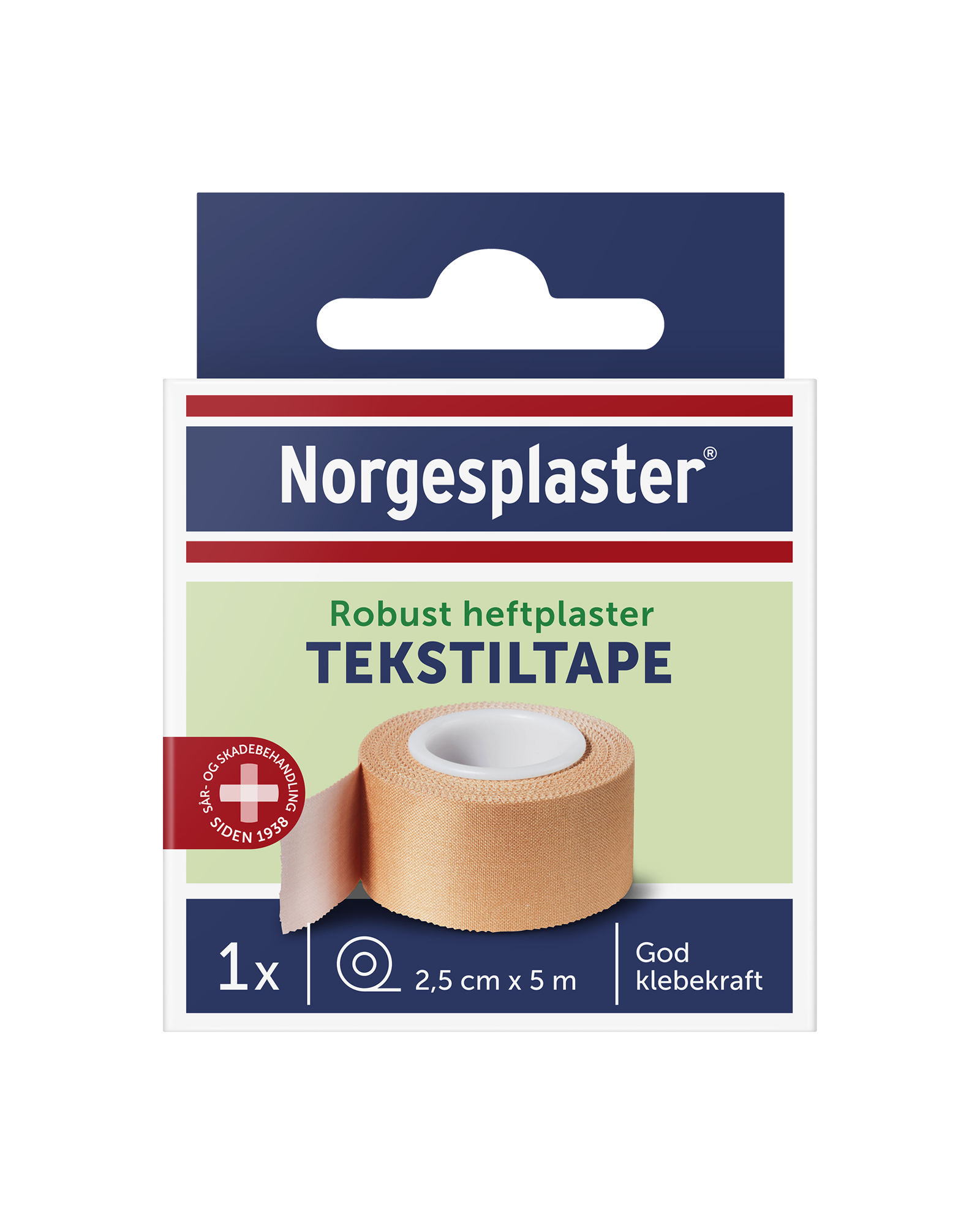 Bilde av Norgesplaster Robust Heftplaster Tekstil 2,5cmx5m