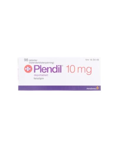 Plendil Depottablett 10 mg 98 stk - Apotek 1