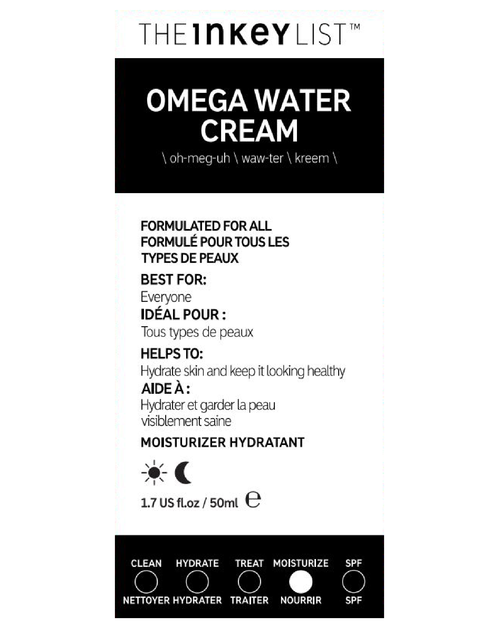 The Inkey List Omega Water Cream ansiktskrem 50 ml Apotek 1