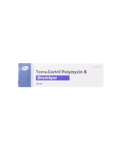 Terra-Cortril Polymyxin B øredråper, Suspensjon 15 Ml - Apotek 1