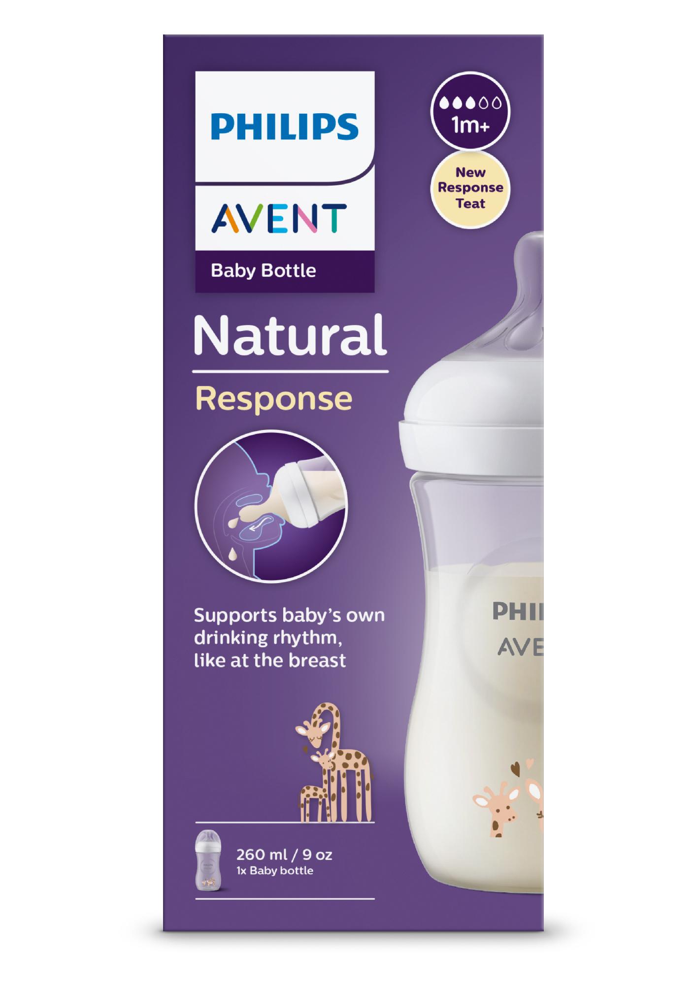 Philips Avent Natural Response Tåteflaske Sjiraff 260 Ml 1stk Apotek 1