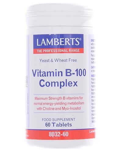 Vitamin B-100 Complex Lamberts Tabletter 60 STK - Apotek 1