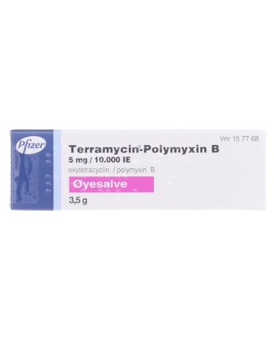 Terramycin-Polymyxin B Øyesalve 5 Mg/10 000 IE 3,5 G - Apotek 1