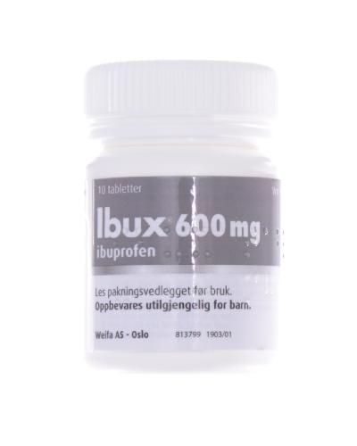 Ibux 600 Mg Filmdrasjerte Tabletter 10 Stk - Apotek 1